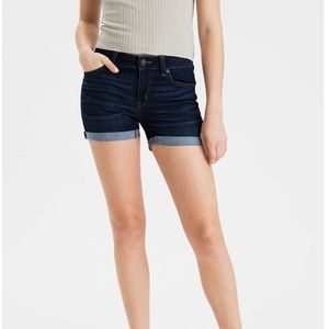 American Eagle Midi Length Denim Shorts